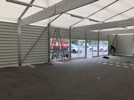 Raktársátor 10 méter széles-80